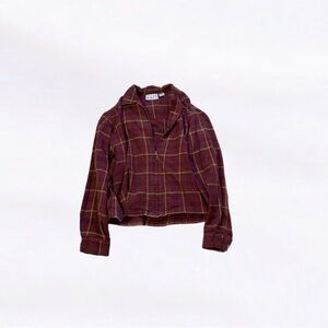 keren hart ⋆ vintage flannel zip cotton jacket